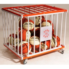 Sure Shot Ball Storage Cage - Orange/White
